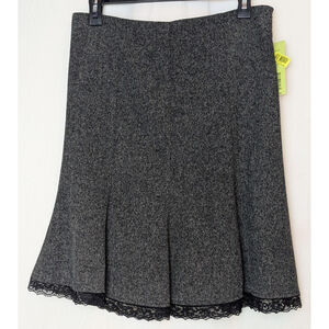 NWT Copper Key Junior's Y2K Fit & Flare A-Line‎ Lace Trim Knee Length Skirt 7